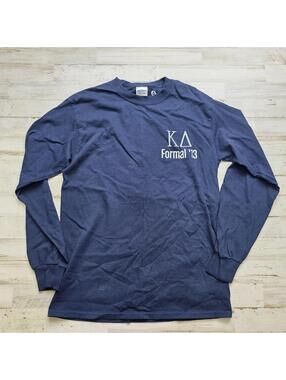 Kappa Delta 2013 Formal Long sleeve Graphic Tee Greek Sorority Sz SM - Blue